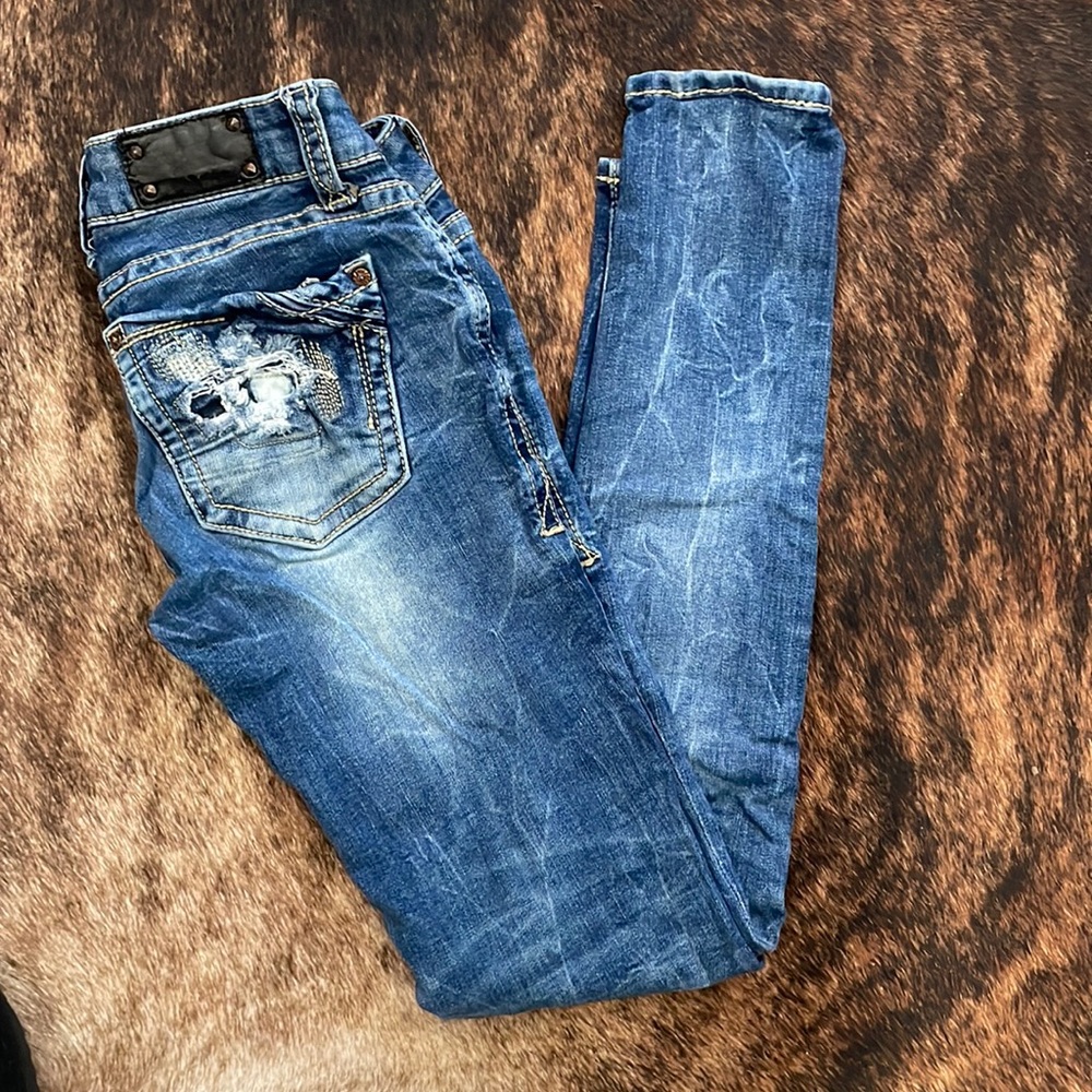 Buckle black jeans